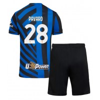 Inter Milan Benjamin Pavard #28 Replika babykläder Hemmaställ Barn 2024-25 Kortärmad (+ korta byxor)